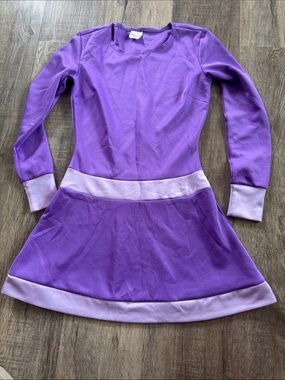 Purple Long-Sleeve Fit & Flare Dress by Daphne